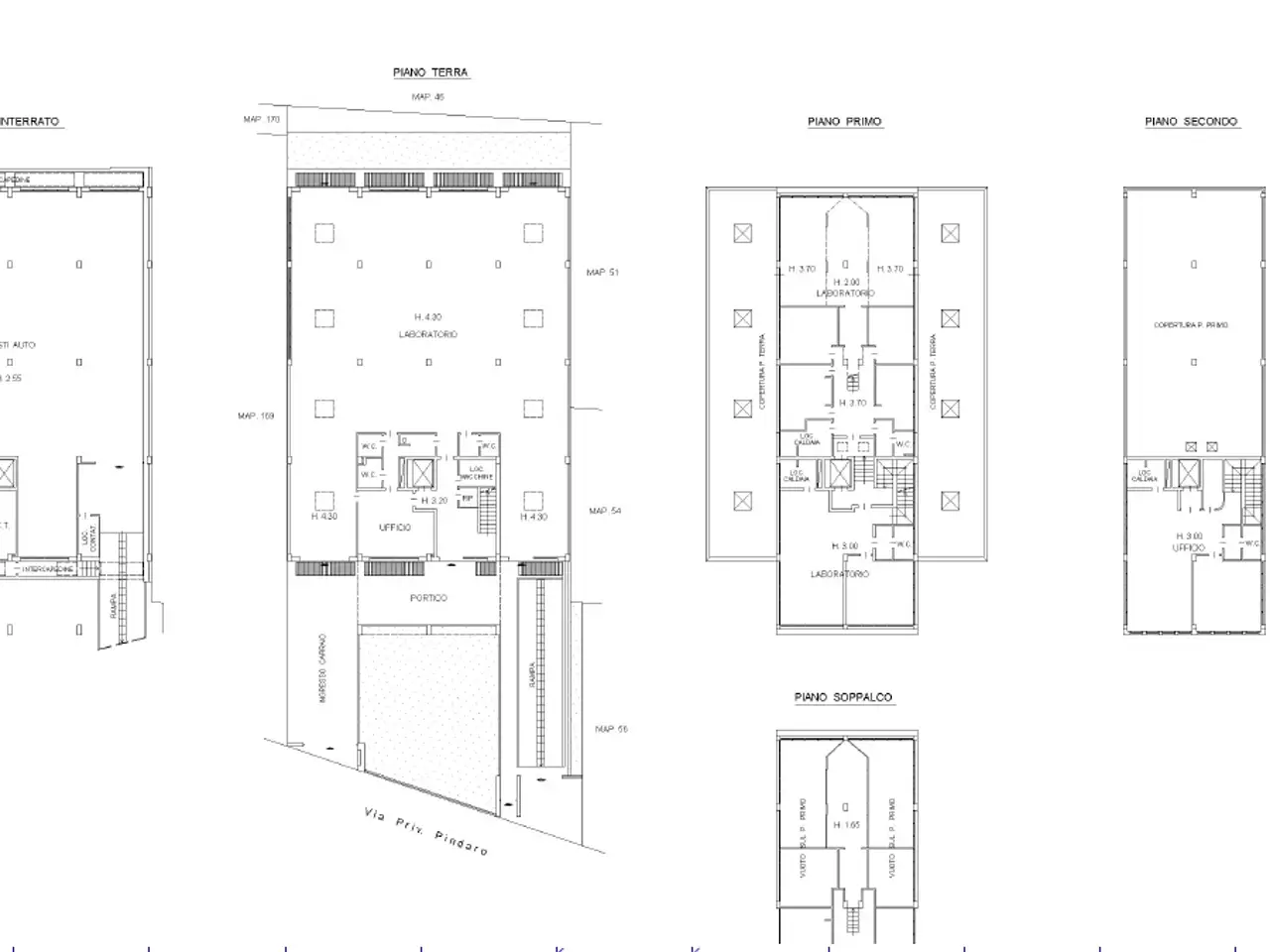 Ufficio in Via Pindaro 19, Milano, {3} - Planimetria 1