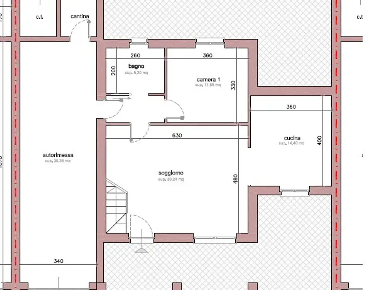 Villa in vendita, Via delle Avagnine, Mondovì - Planimetria 1