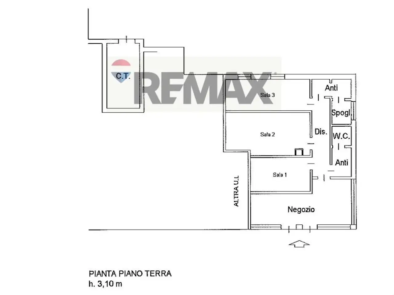 Negozio in Via Treviso 48, Silea, {3} - Planimetria 1