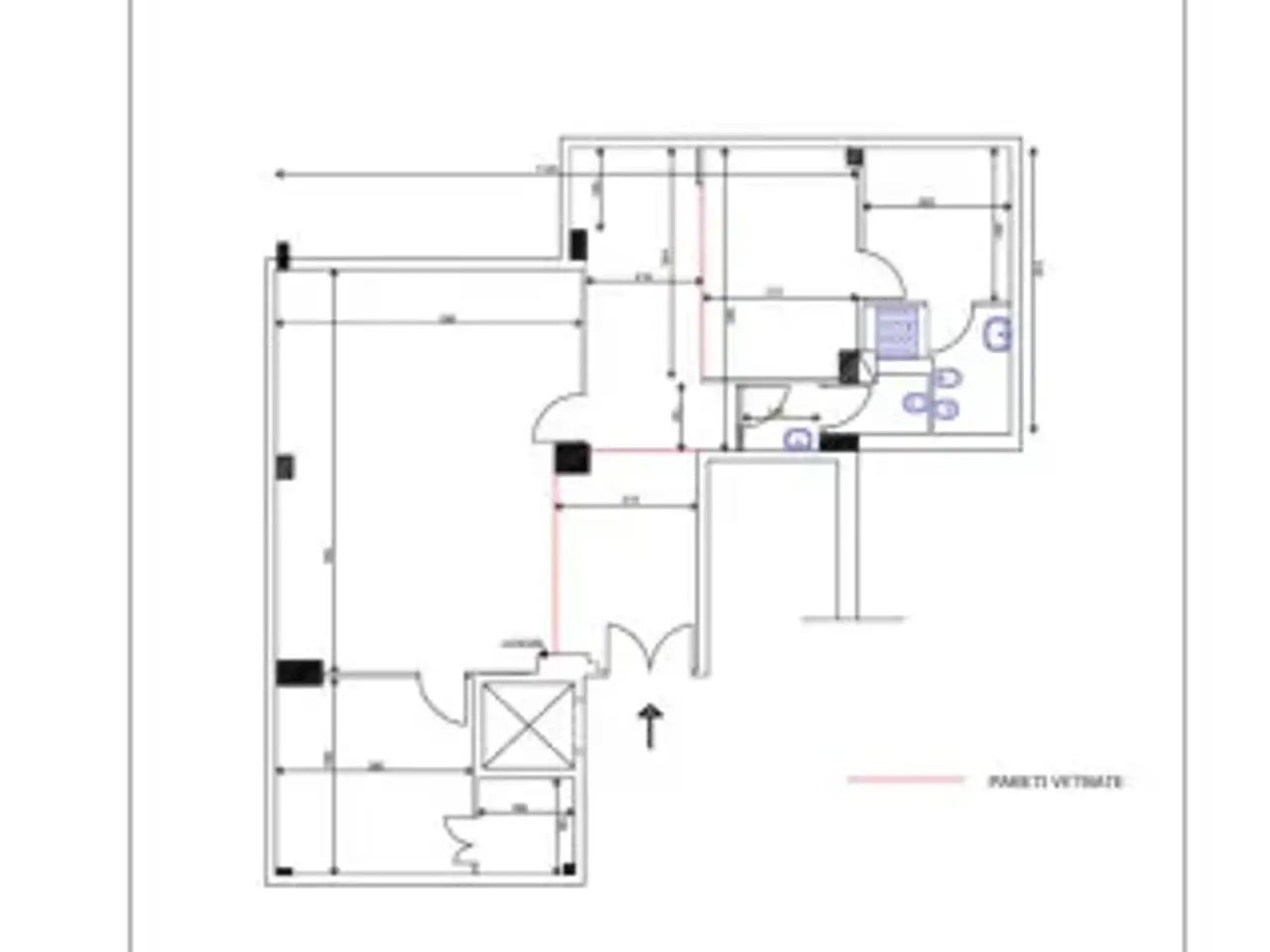 Ufficio in Viale Palmiro Togliatti 1651, Roma, {3} - Planimetria 1