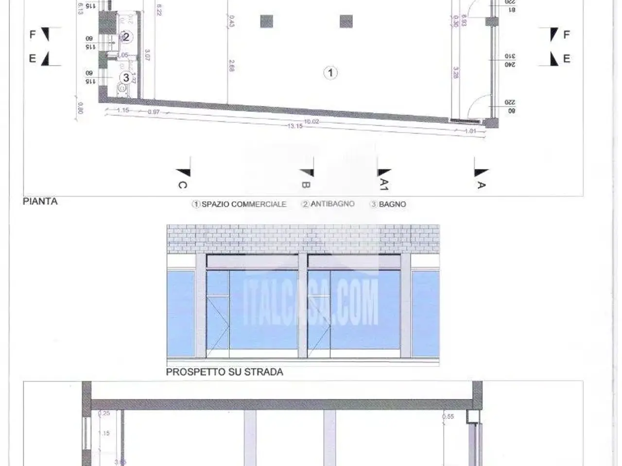 Negozio in Borgo Santa Caterina, Bergamo, {3} - Planimetria 1
