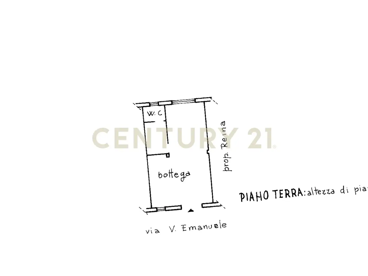 Negozio in Via Vittorio Emanuele II 113a, Gravina Di Catania, {3} - Planimetria 1