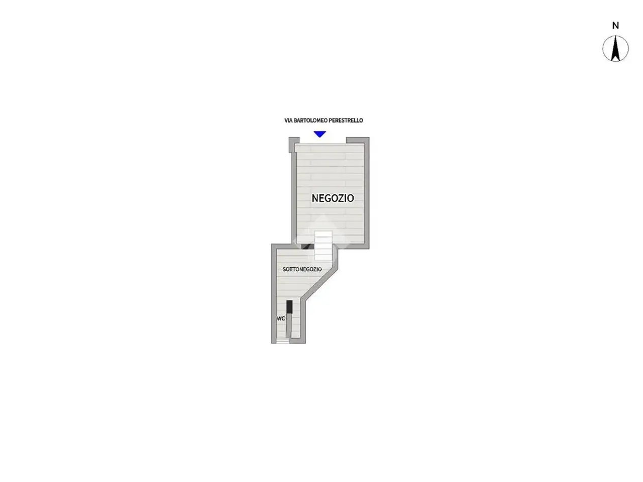 Negozio in Via Bartolomeo Perestrello 31, Roma, {3} - Planimetria 1