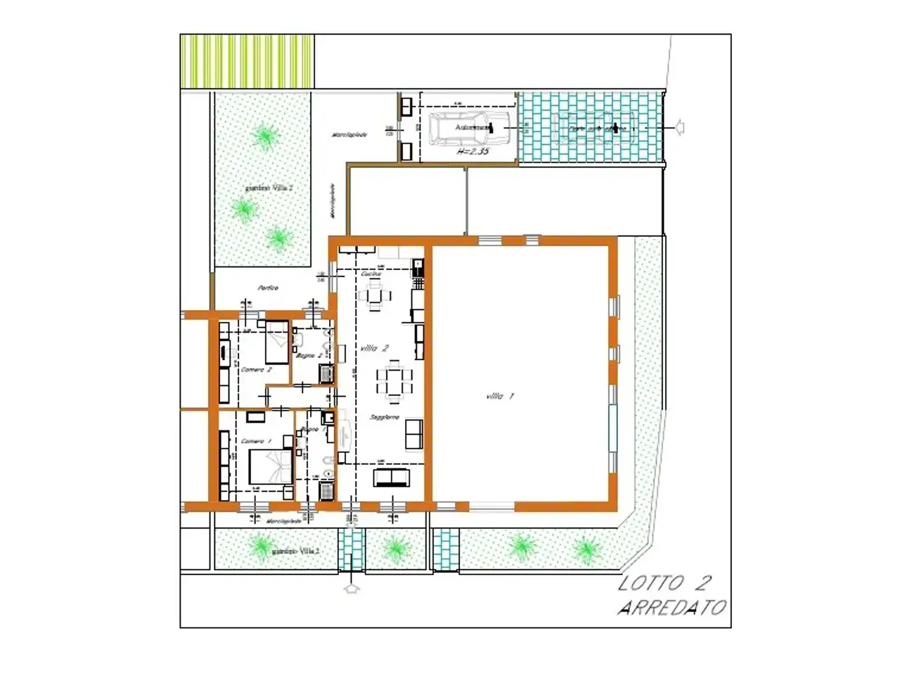 Villa a schiera in vendita, Via Maria Montessori, Mortara - Planimetria 1