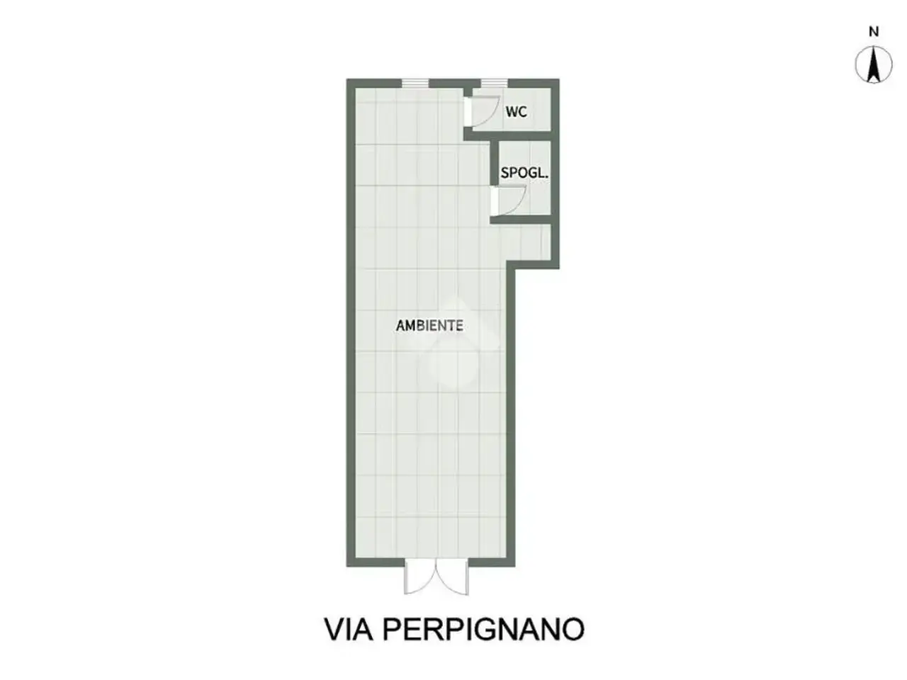 Laboratorio in Via Perpignano 146, Palermo, {3} - Planimetria 1