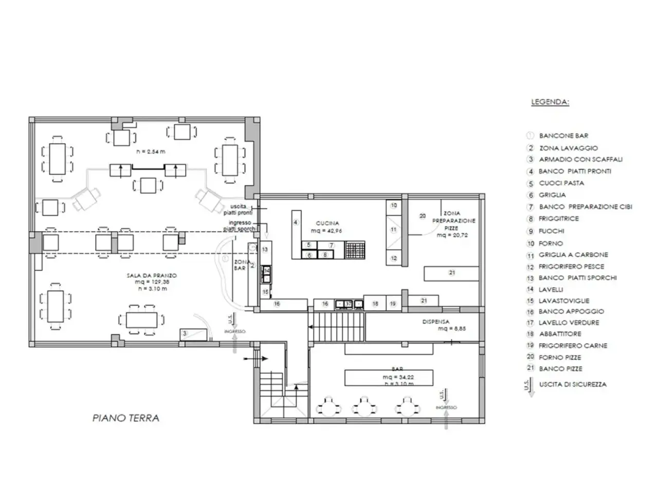 Albergo in Via Cartiera 8, Pieve Santo Stefano, {3} - Planimetria 1