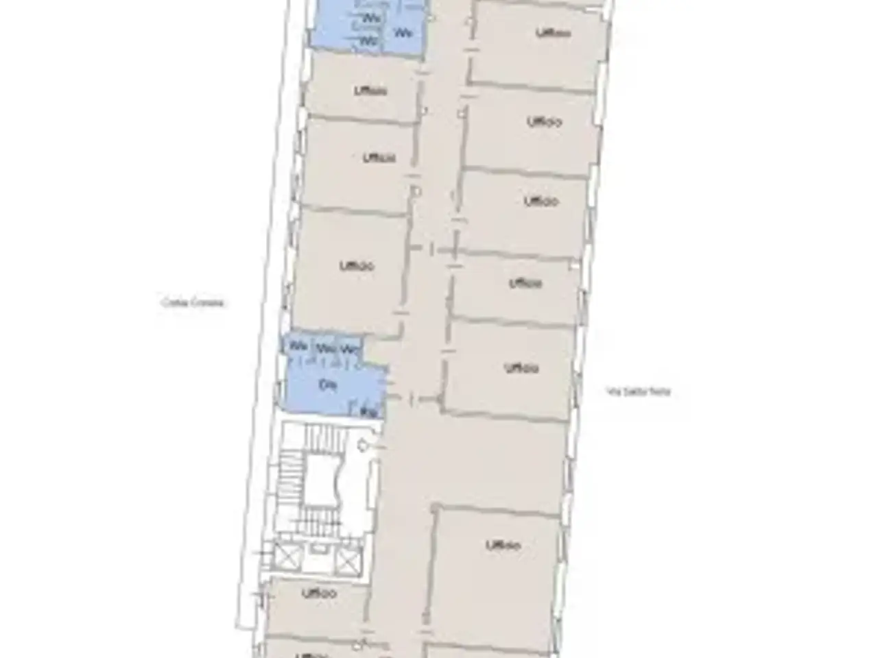 Ufficio in Via Santa Tecla 4, Milano, {3} - Planimetria 1