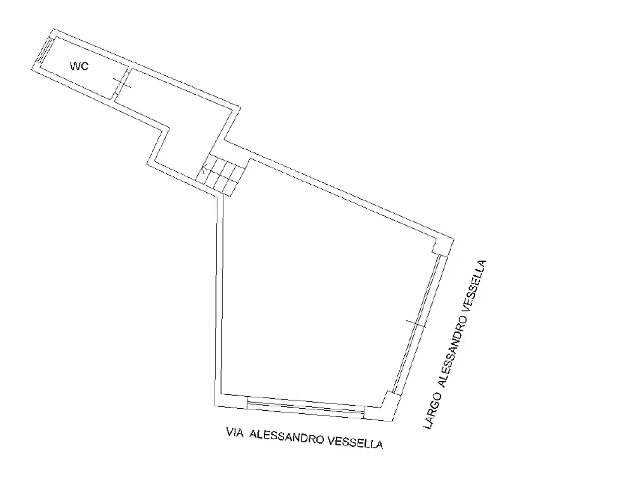 Negozio in Largo Alessandro Vessella, Roma, {3} - Planimetria 1