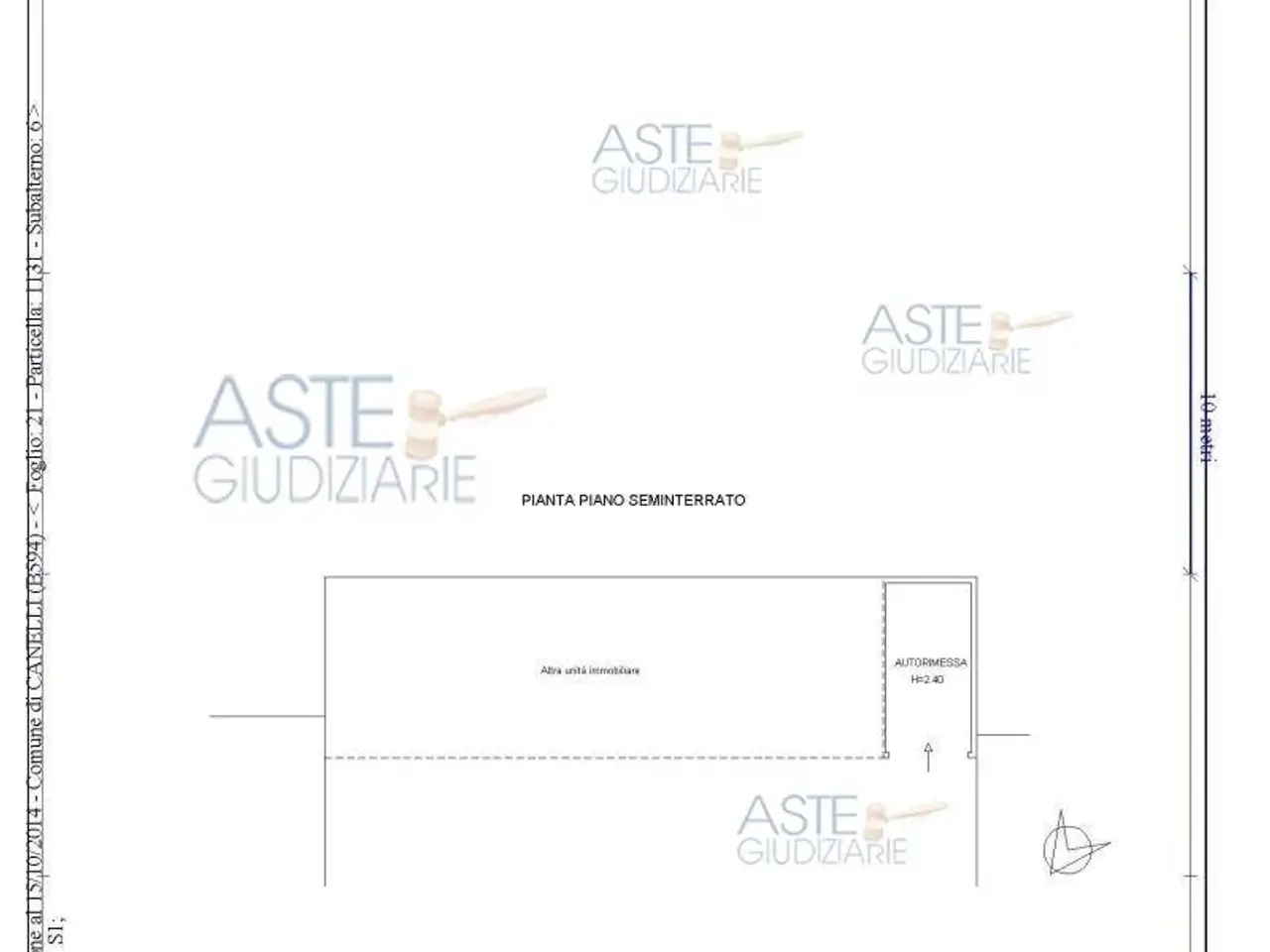 Garage in Strada Gherzi, 28/30, 14053 Canelli At, Italia 28, Canelli, {3} - Planimetria 1