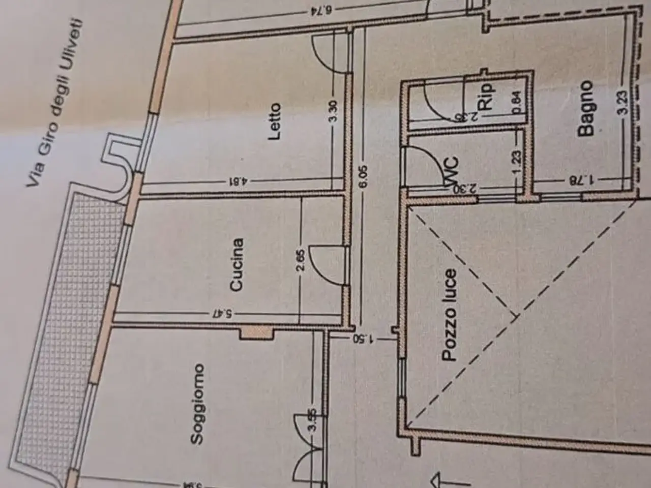 Trilocale in vendita, Via Giro degli Uliveti 1, Ortona - Planimetria 1
