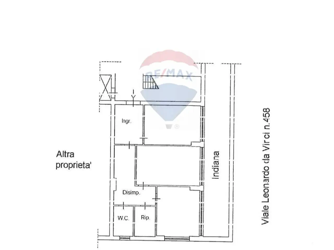 Ufficio in V.Le Leonardo da Vinci 458, Palermo, {3} - Planimetria 1