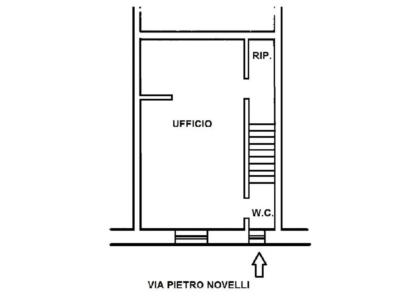 Ufficio in Via Pietro Novelli 52, Monreale, {3} - Planimetria 1