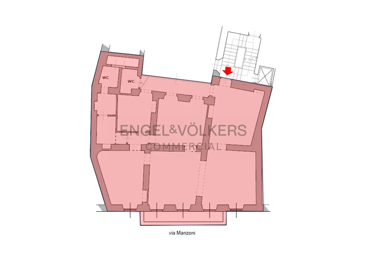 Ufficio in Via Alessandro Manzoni, Milano, {3} - Planimetria 1