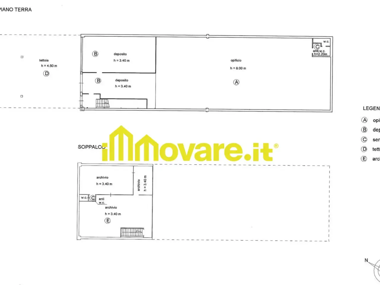 Capannone in Via Giovanni Battista Pirelli, Triggiano, {3} - Planimetria 1
