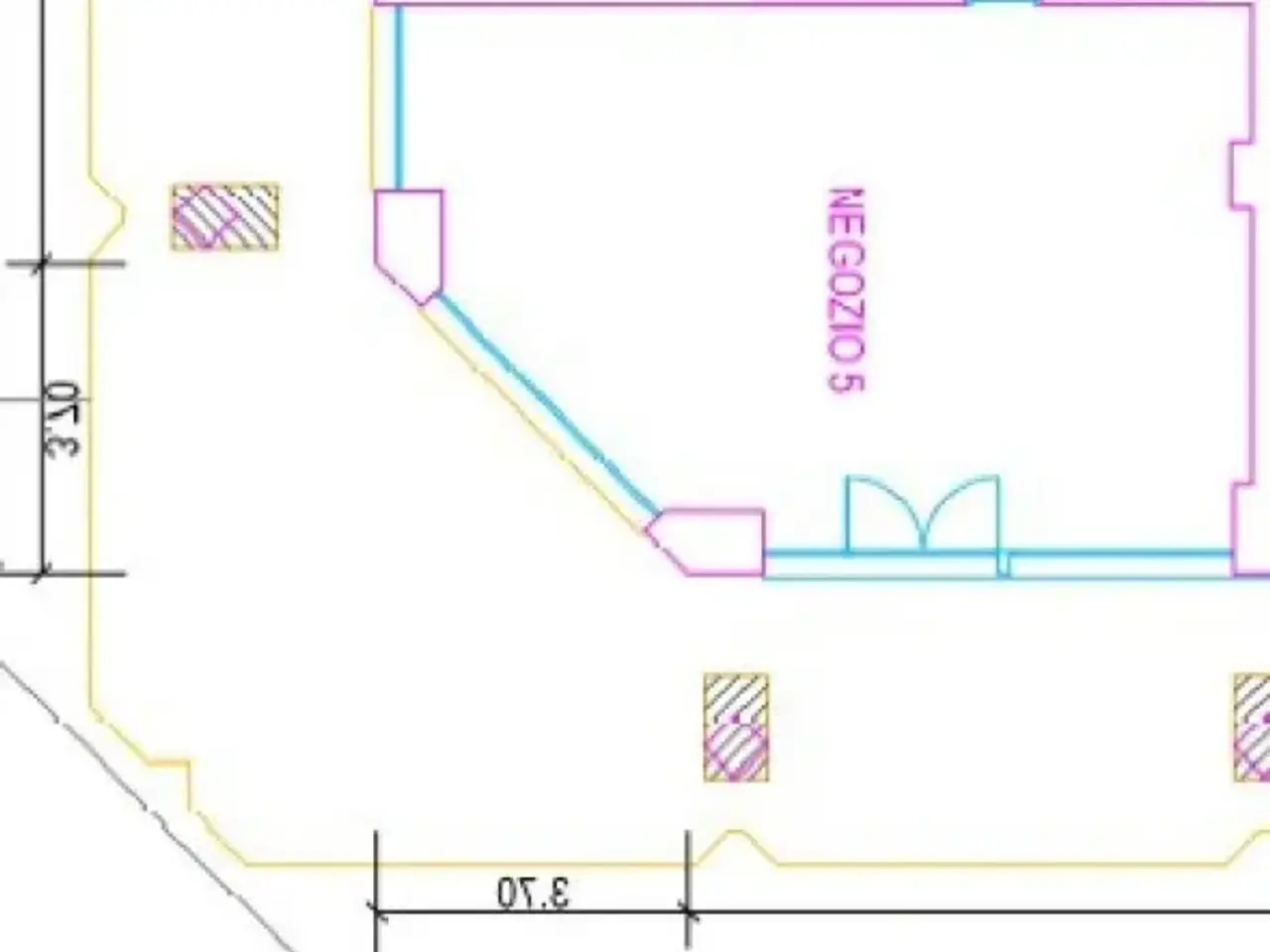 Negozio in Via di Dragoncello 621, Roma, {3} - Planimetria 1