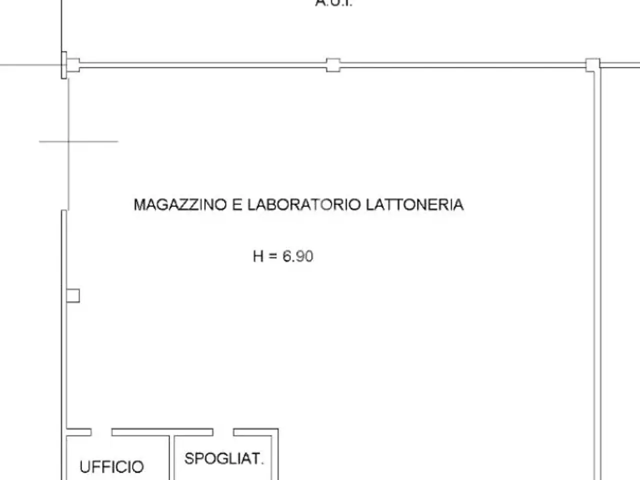 Capannone in Via Paolo Baffi 421, Cesena, {3} - Planimetria 1