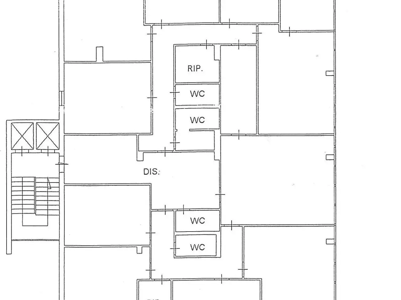 Ufficio in Corso Alcide De Gasperi 292, Bari, {3} - Planimetria 1