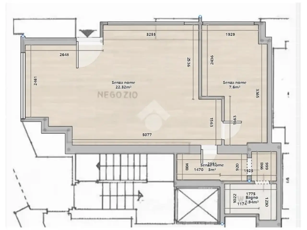 Negozio in Via Giuseppe Piazzi 46, Sondrio, {3} - Planimetria 1