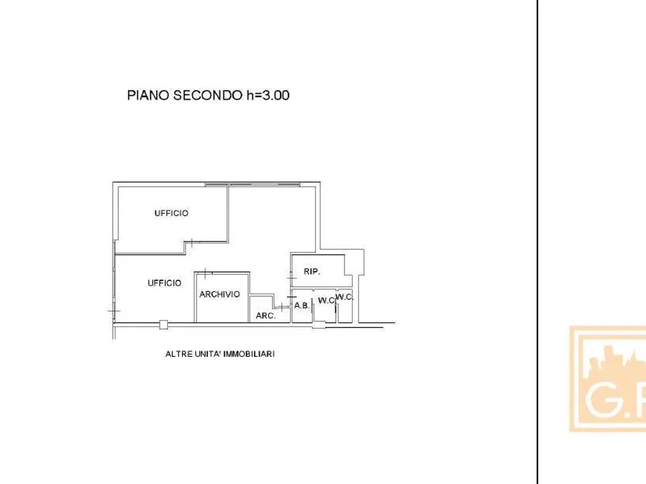 Ufficio in Via Crivellin 9, Affi, {3} - Planimetria 1