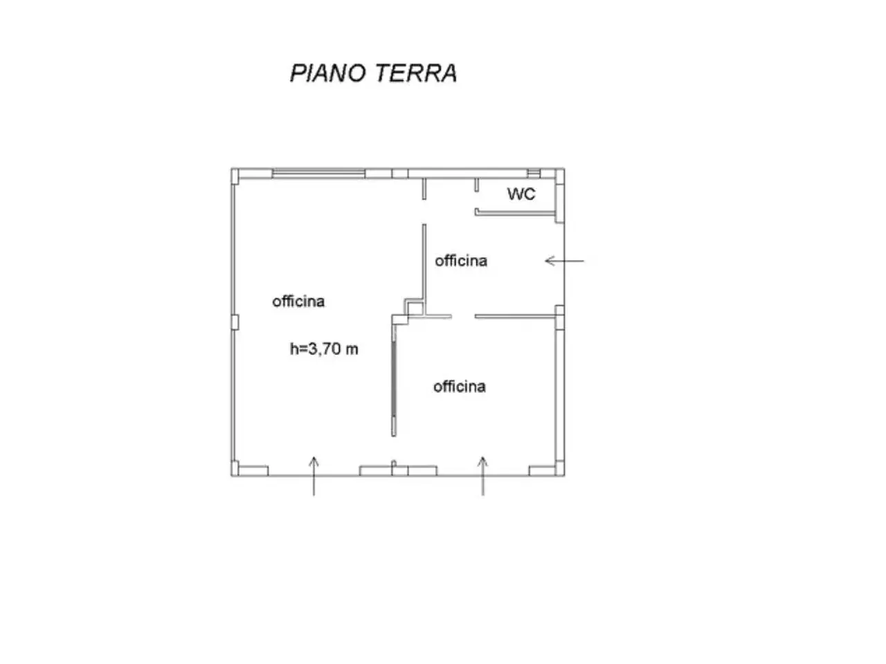 Negozio in Via Giuseppe Verdi, Montalto Uffugo, {3} - Planimetria 1