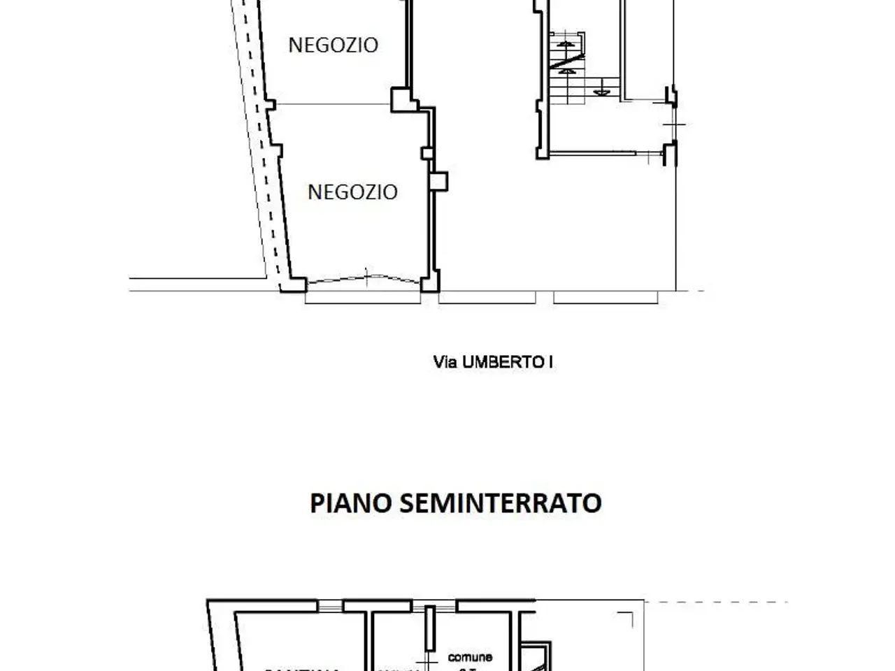 Negozio in Via Umberto I 6, Lanzo Torinese, {3} - Planimetria 1