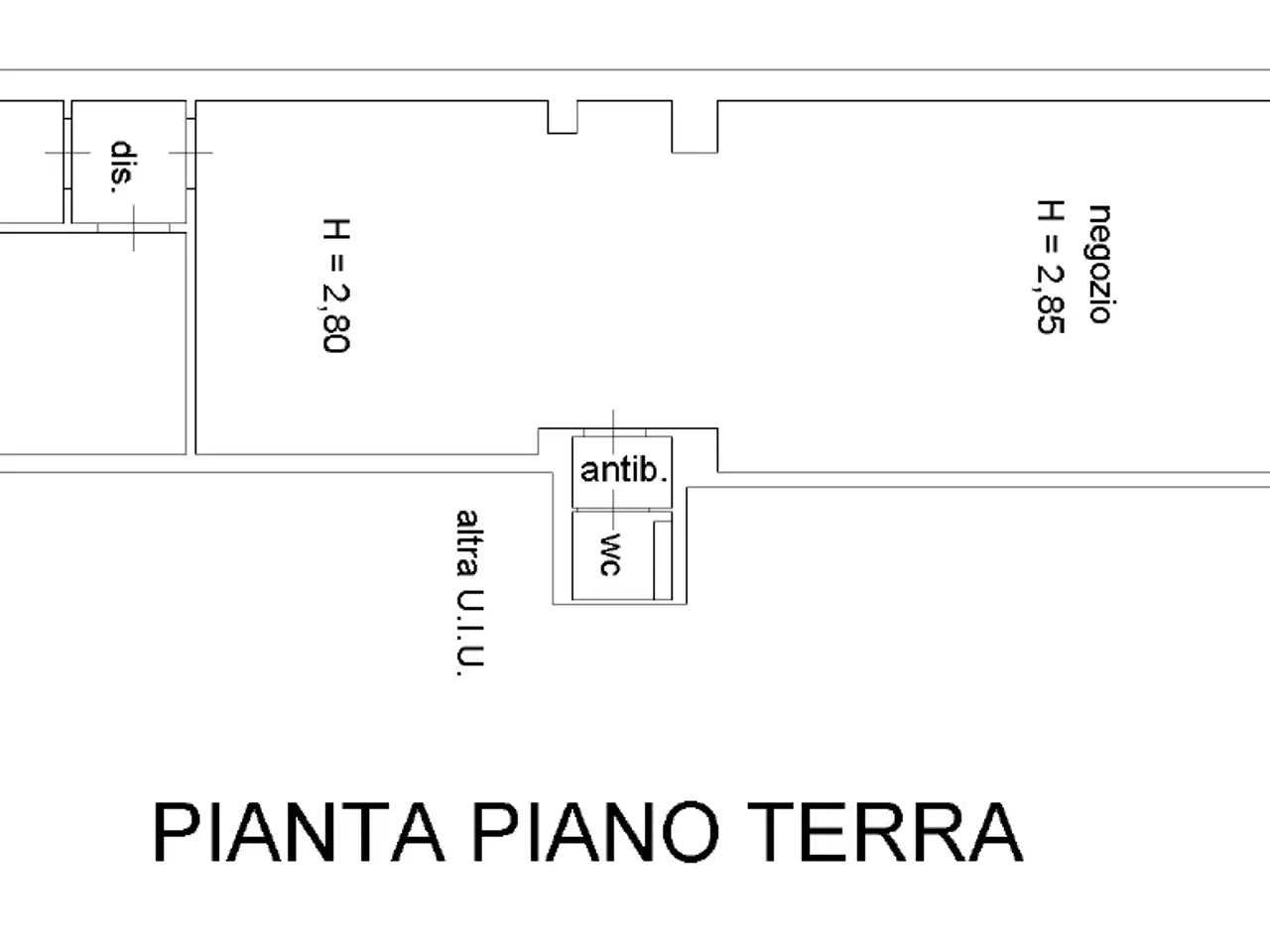 Locale commerciale in , Pisa, {3} - Planimetria 1