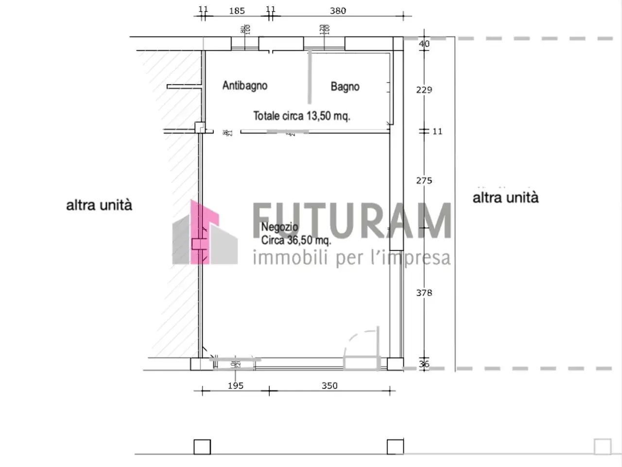 Negozio in Via Firenze, Villafranca Padovana - Planimetria 1