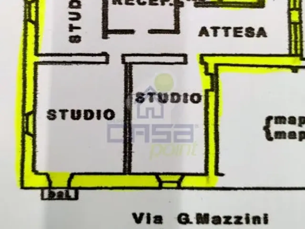 Ufficio in Viale Partigiani 8, Sant'Angelo Lodigiano, {3} - Planimetria 1