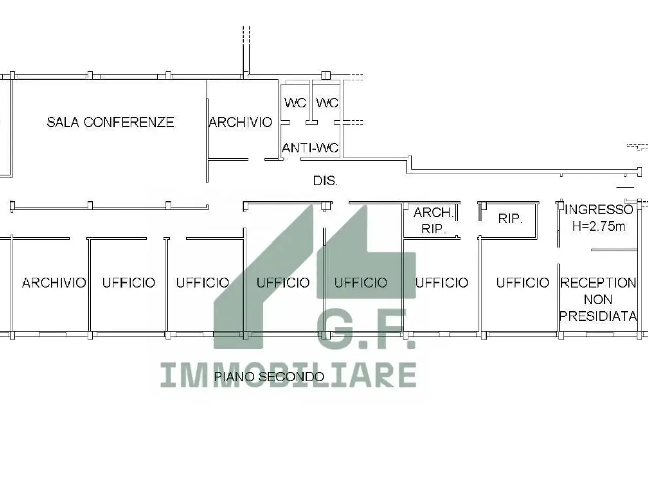 Ufficio in Via Forte Tomba 7, Verona, {3} - Planimetria 1