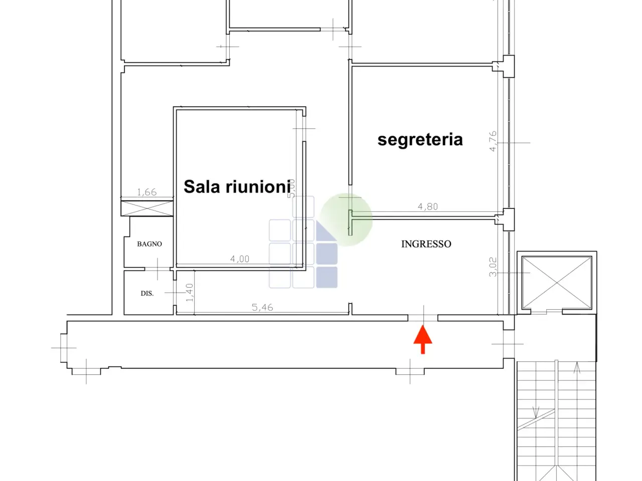 Ufficio in Via Aurelio Nicolodi 52, Livorno, {3} - Planimetria 1