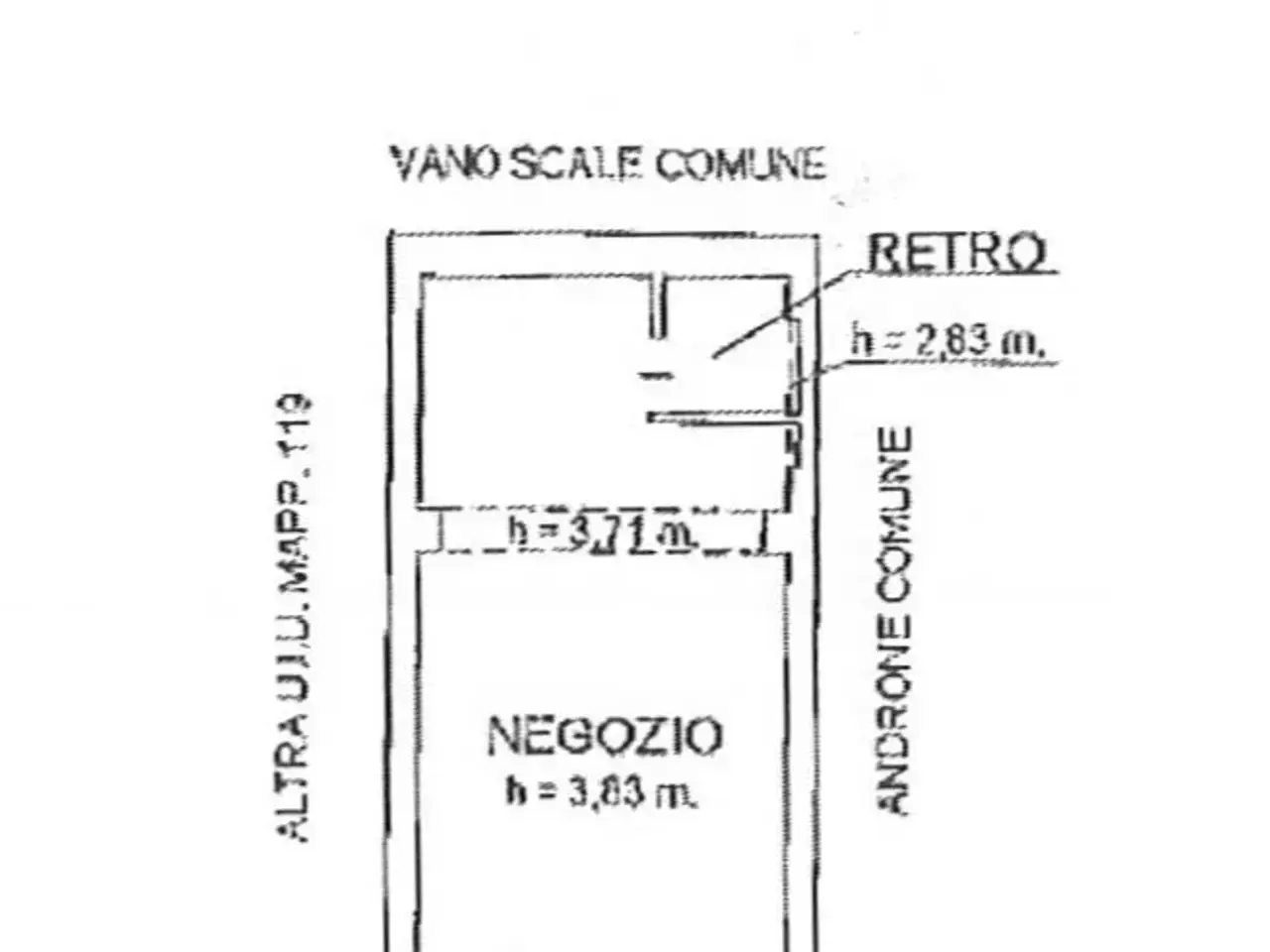 Negozio in Via Marcantonio Colonna 10, Milano, {3} - Planimetria 1