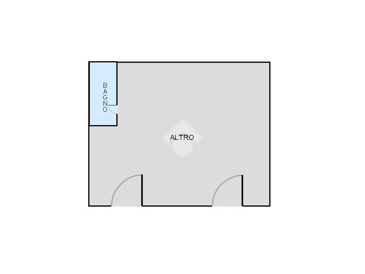 Negozio in Via degli Albanesi 1, Corigliano-Rossano, {3} - Planimetria 1