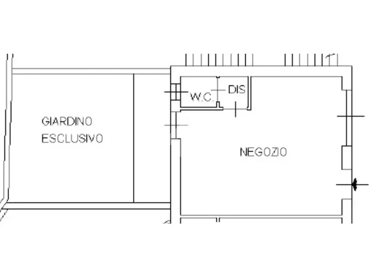 Negozio in Via Gambirasio, Trescore Balneario, {3} - Planimetria 1