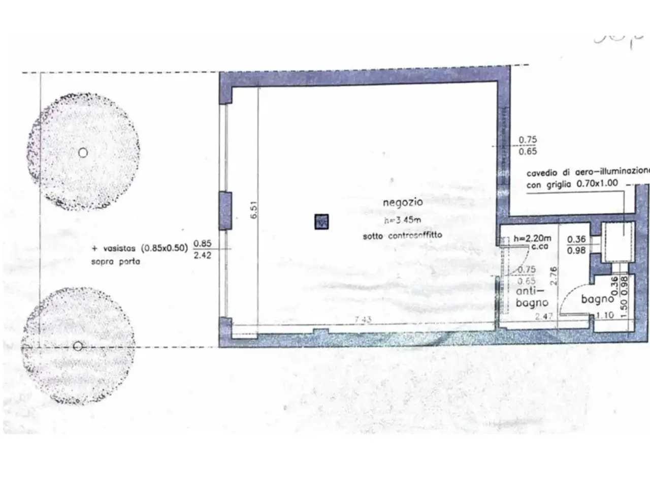 Bar in . Cavour 4, Moncalieri, {3} - Planimetria 1