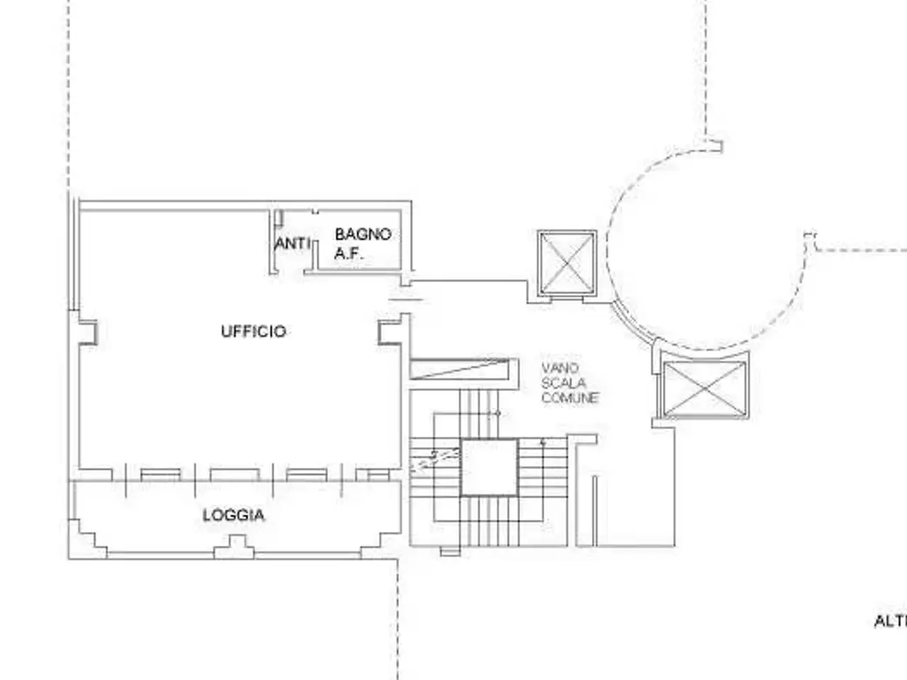 Ufficio in         Via Plauto      , Reggio Emilia, {3} - Planimetria 1