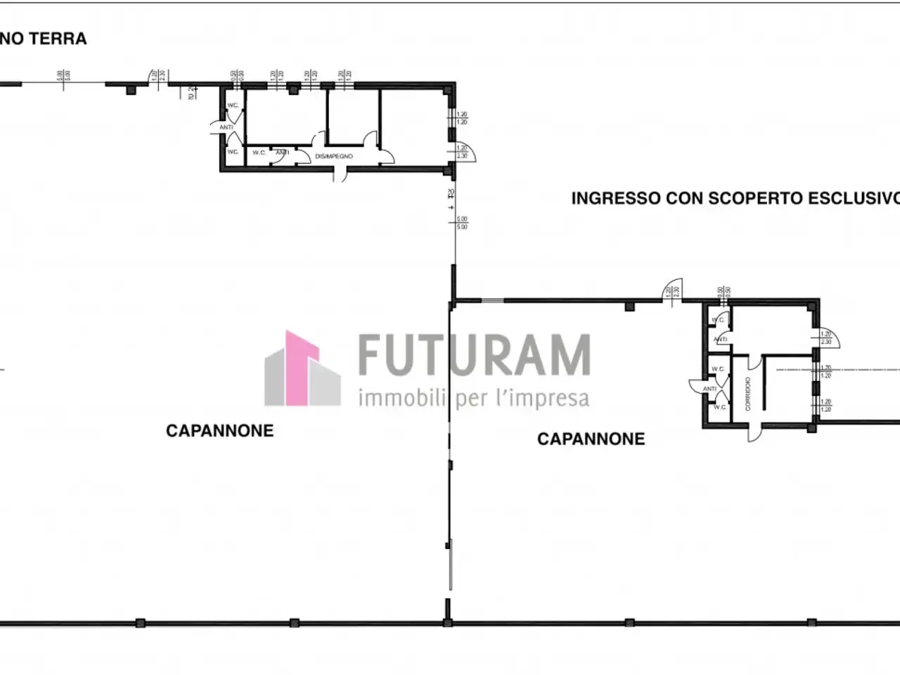 Capannone in Via dell'Artigianato, San Giorgio In Bosco, {3} - Planimetria 1