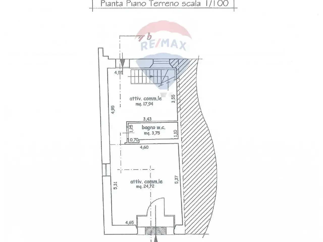 Negozio in Piazzetta Madonna della Quiete 1, Empoli, {3} - Planimetria 1
