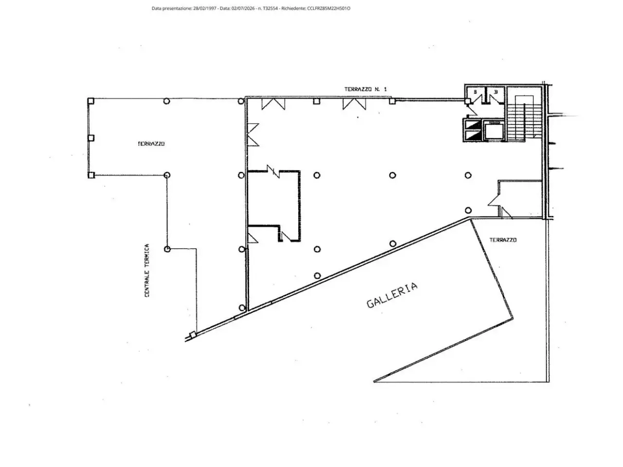 Negozio in Via della Bufalotta 547, Roma, {3} - Planimetria 1