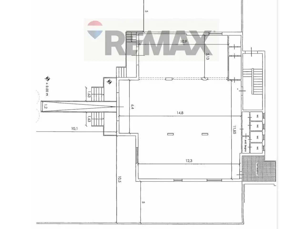 Negozio in Via del Casale Lumbroso 44, Roma, {3} - Planimetria 1