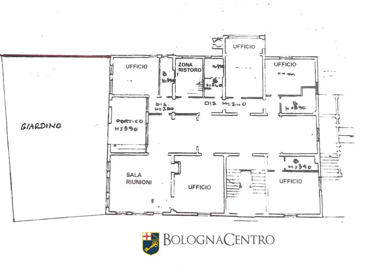 Ufficio in Viale Dodici Giugno, Bologna, {3} - Planimetria 1