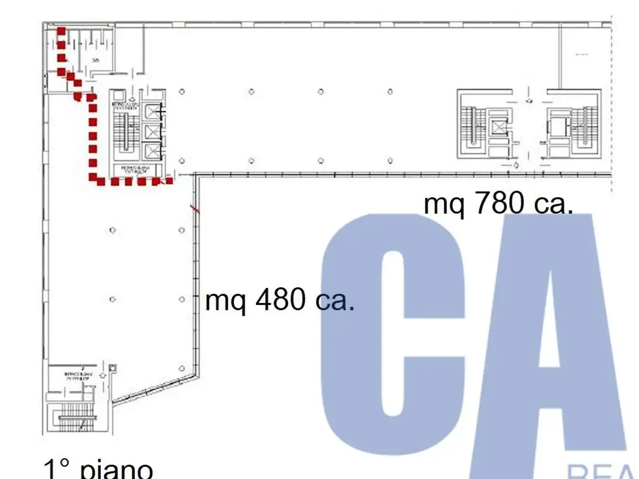 Ufficio in Viale Sarca, Milano, {3} - Planimetria 1
