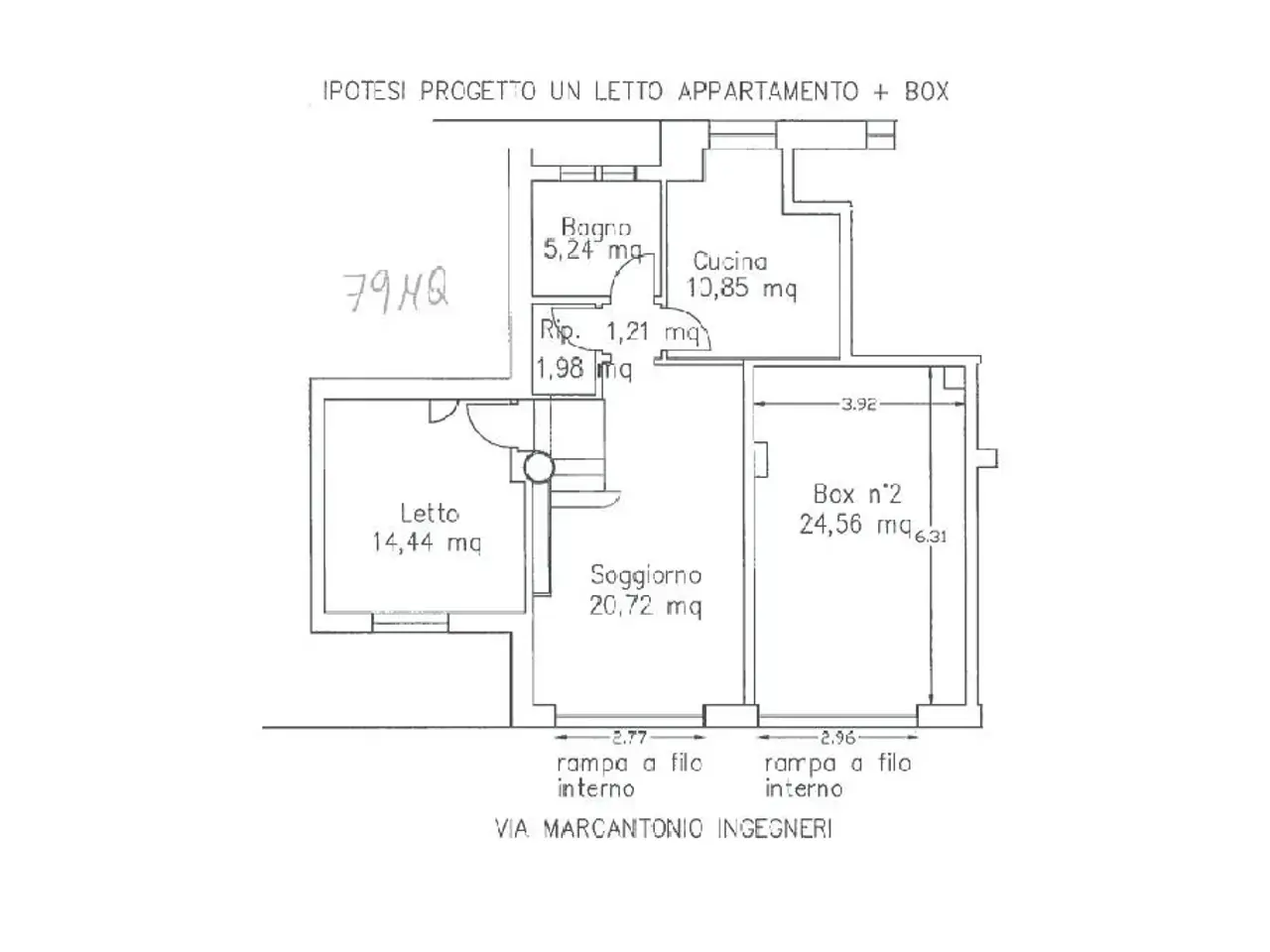 Negozio in Via Marcantonio Ingegneri 13, Cremona, {3} - Planimetria 1