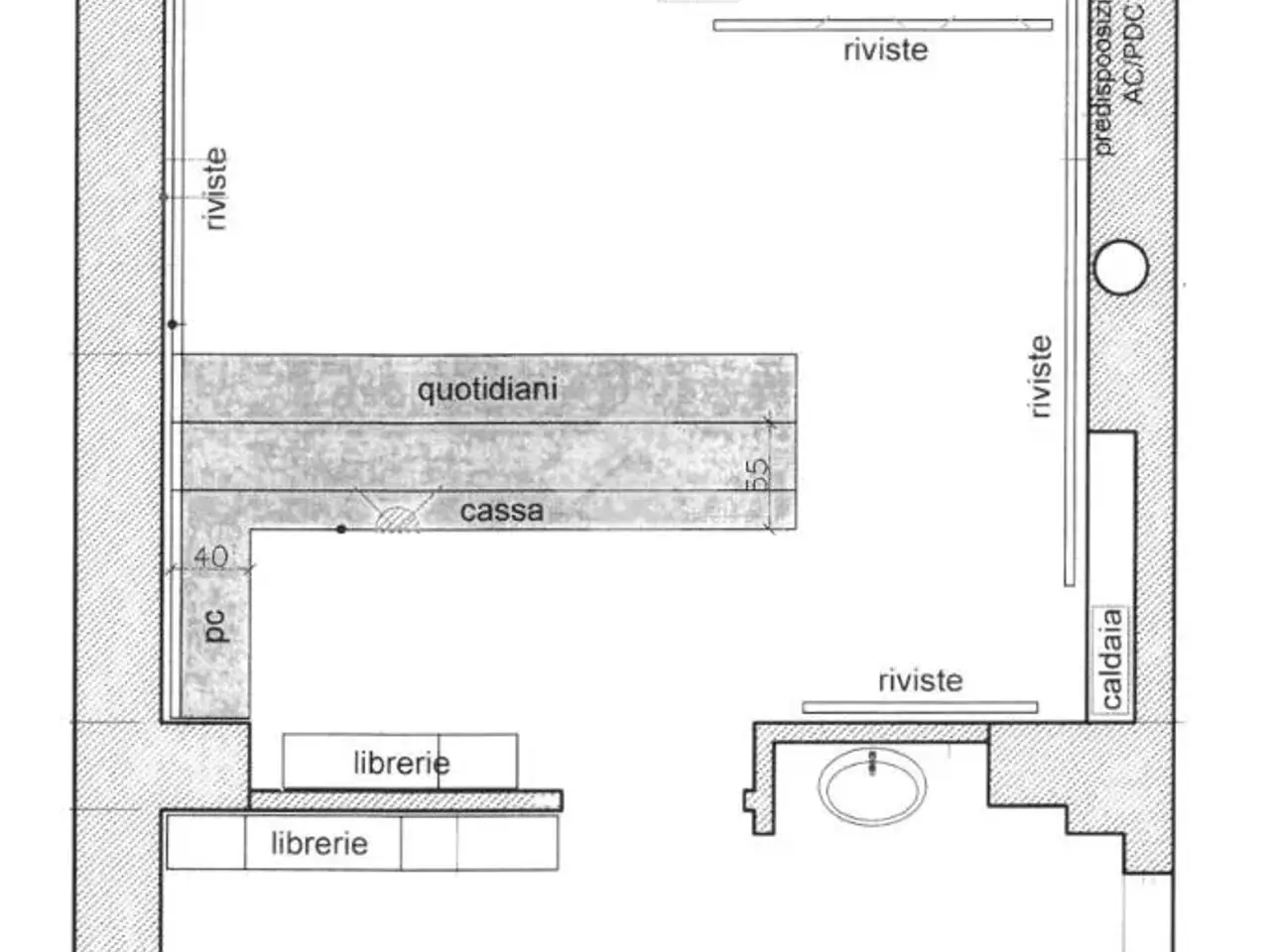 Negozio in Via Cusani 27, Carate Brianza, {3} - Planimetria 1