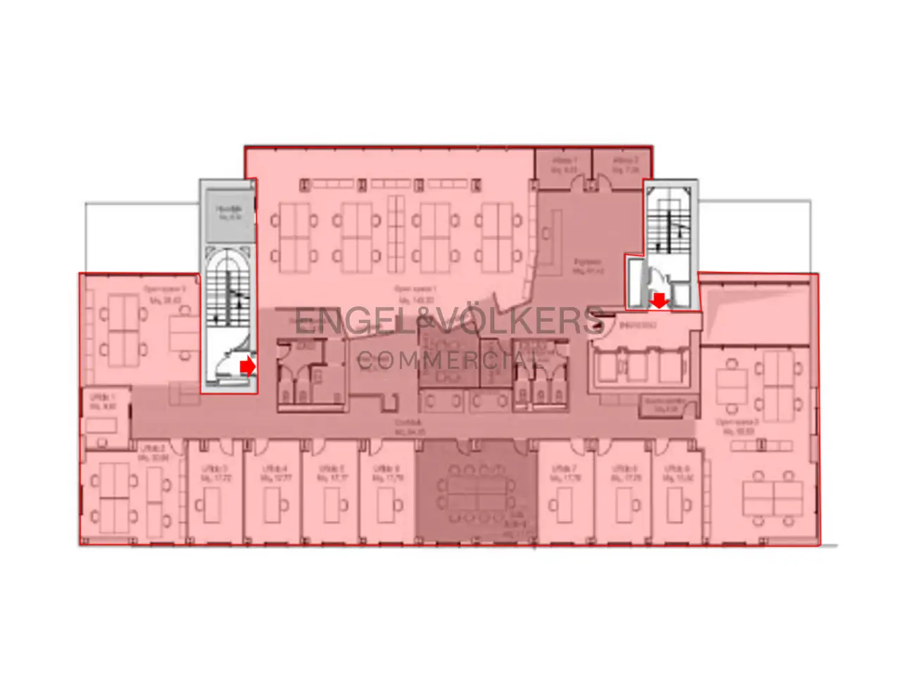 Ufficio in Via Fara 26, Milano, {3} - Planimetria 1