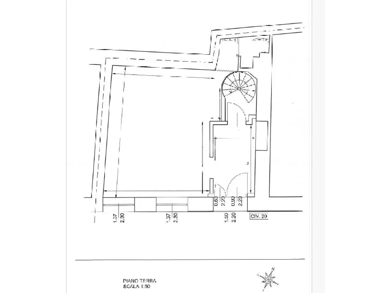 Negozio in Piazza 26 Aprile 20, Pontoglio, {3} - Planimetria 1