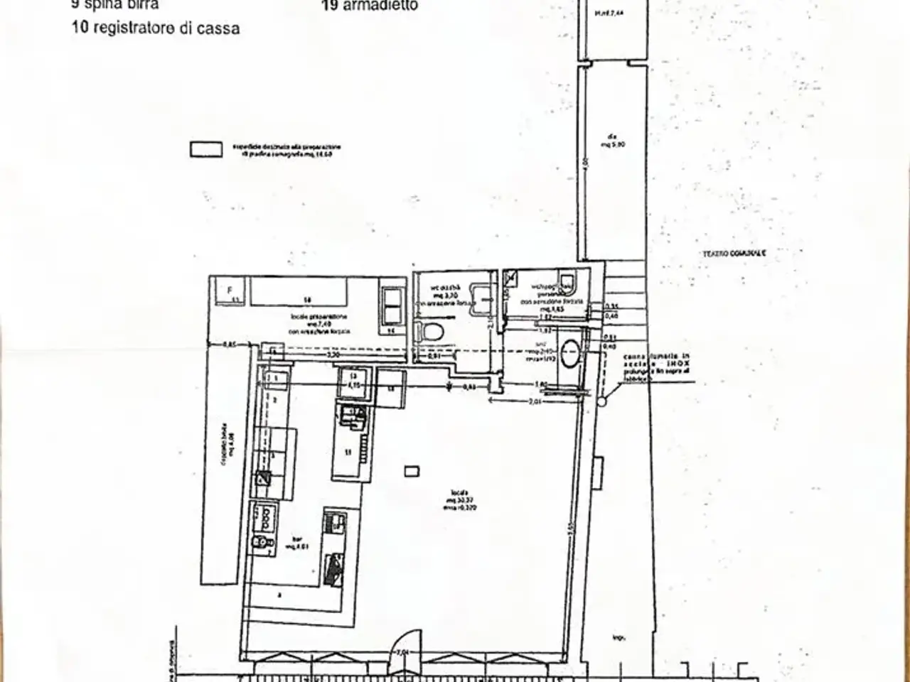Bar in Viale Giuseppe Mazzini 14, Cesenatico, {3} - Planimetria 1