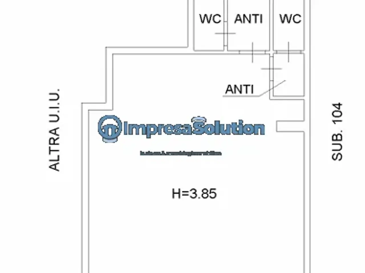 Negozio in Via Diocleziano, Napoli, {3} - Planimetria 1