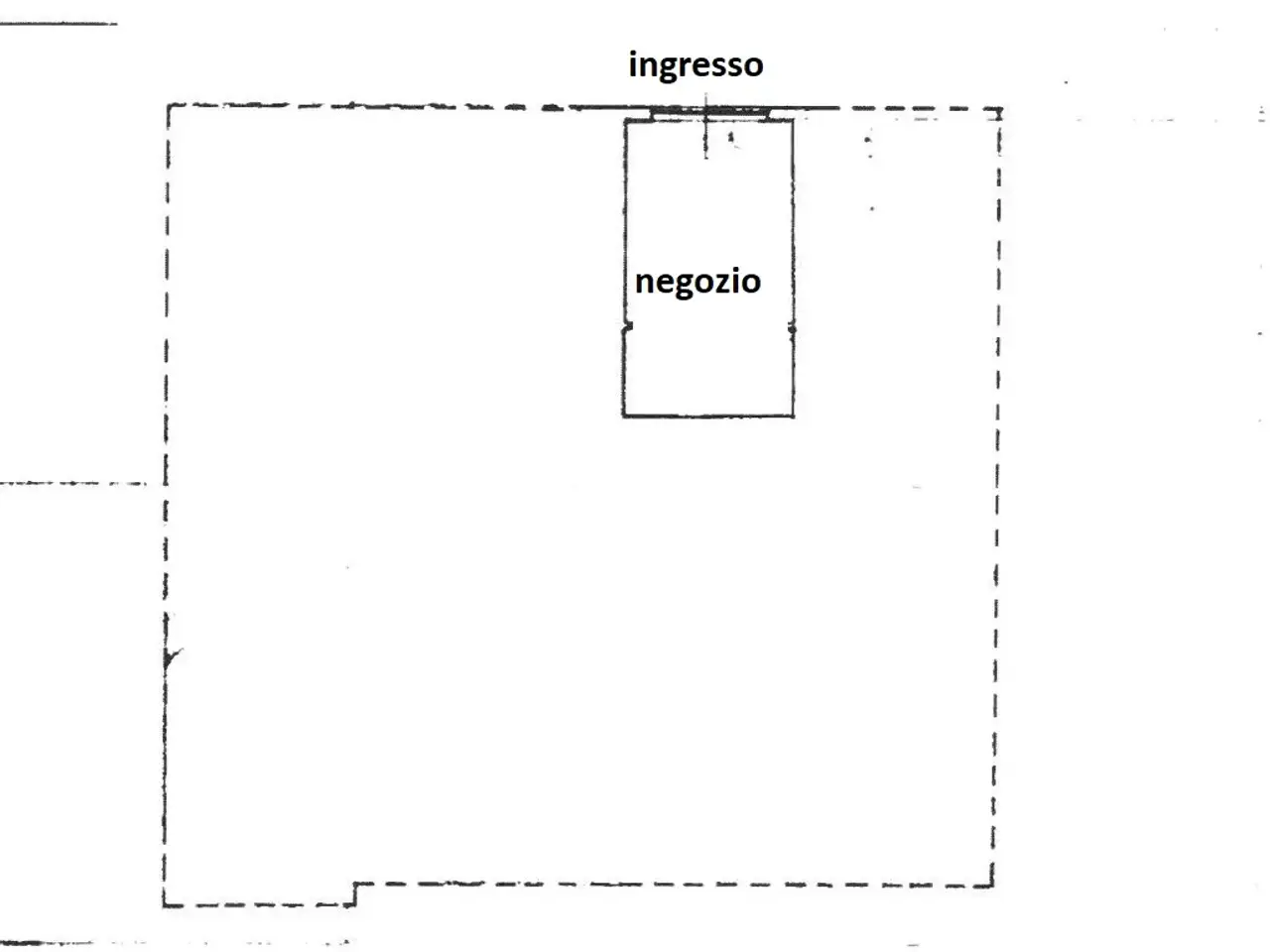 Negozio in Via Giuseppe Mazzini, Concordia Sulla Secchia, {3} - Planimetria 1