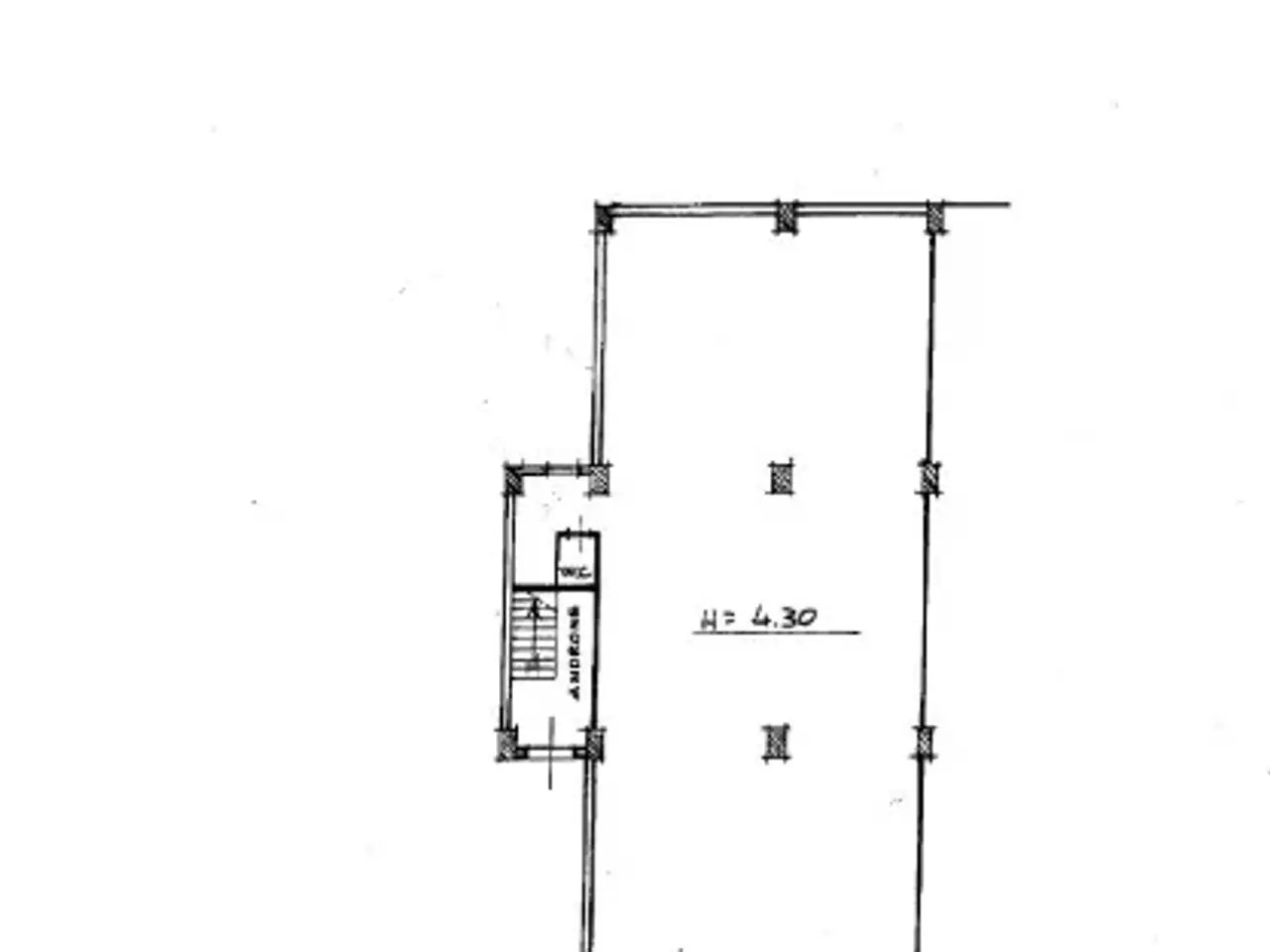 Capannone in , Corigliano-Rossano, {3} - Planimetria 1