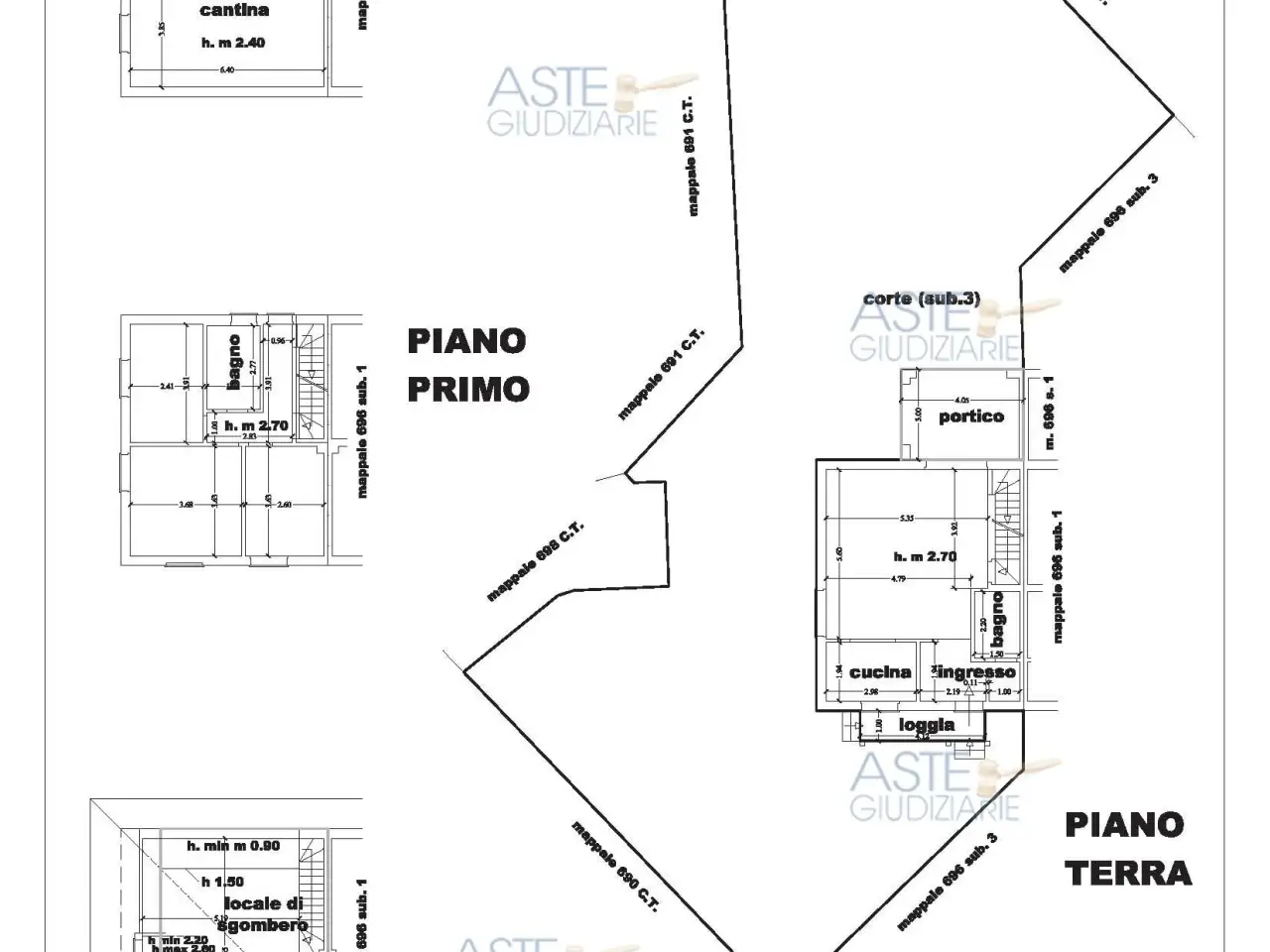 Garage in Via Caduti di Nassirya, Località Bordini, Capriata D'Orba, {3} - Planimetria 1